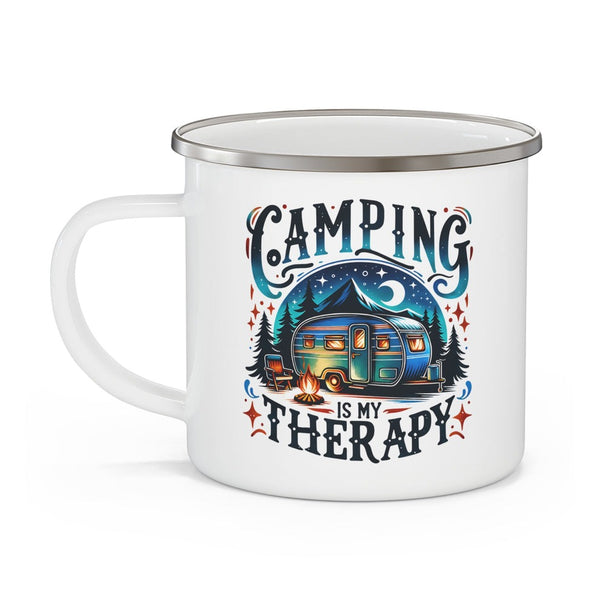 Camping Is My Therapy Stainless Steel Camp Mug