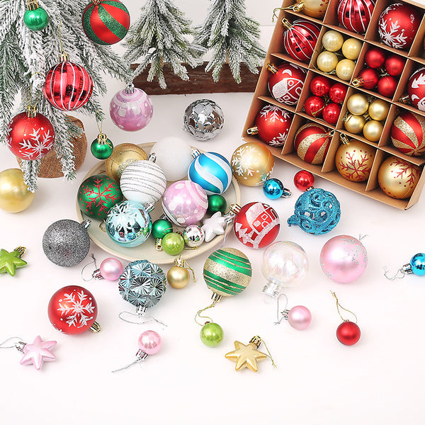 42 Pieces Christmas Ball Decoration Set, Shatterproof Christmas Tree Hanging Ball Decorations