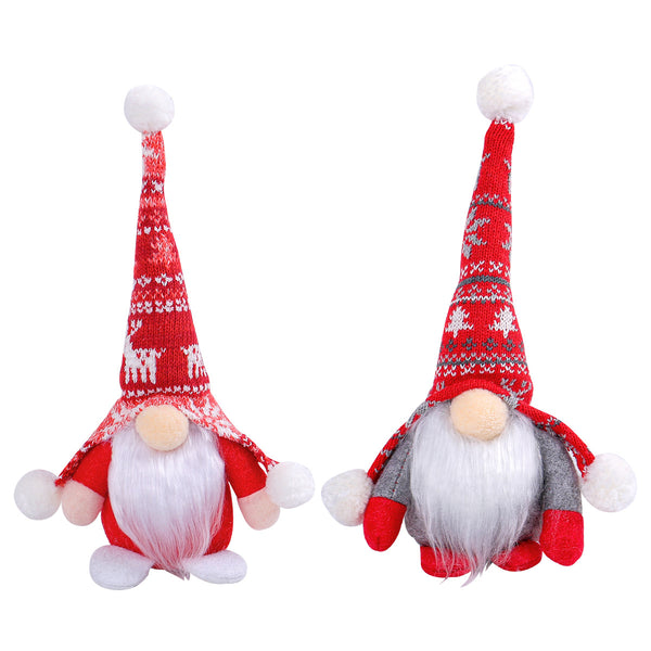 Standing faceless doll old man decoration, dwarf Christmas decoration, Rudolph doll decoration ornaments,